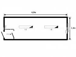 Блок-контейнер 6м жилой для строительных объектов в Анне